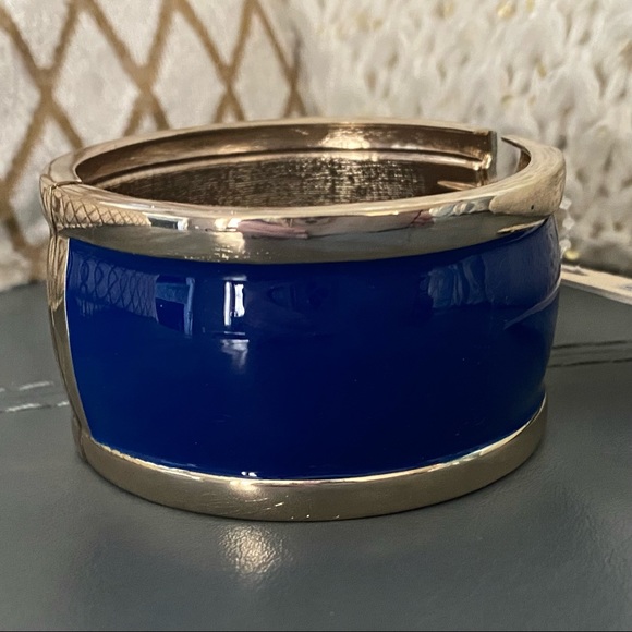 Amrita Singh Jewelry - NWT CLASSY Blue AMRITA SINGH Eloise ENAMEL CUFF Bracelet